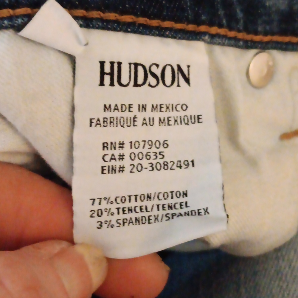 Hudson Tally Midrise Skinny Crop Jeans Size 27 - Picture 7 of 10